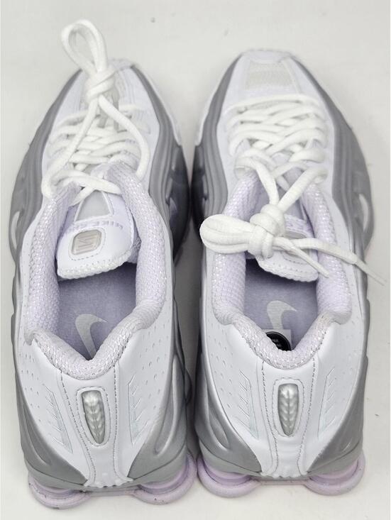 Nike Shox R4 White Metallic Platinum Barely Grape (Women Women’s Size 6 - Nike Shox R4 White/Barely Grape HF5076-100 New
